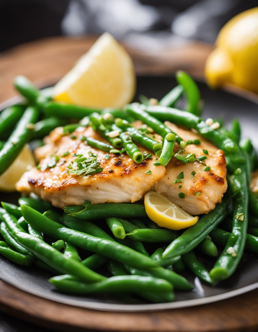 Lemon Garlic Butter Chicken Skillet with Green Beans