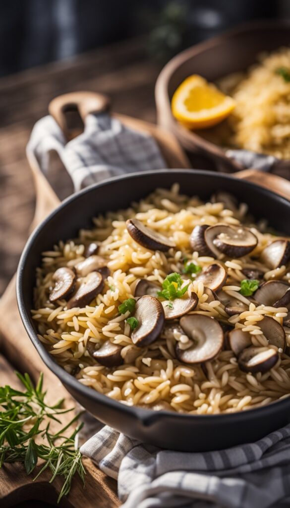 Delicious Mushroom Orzo Pilaf Recipe: Quick & Healthy!