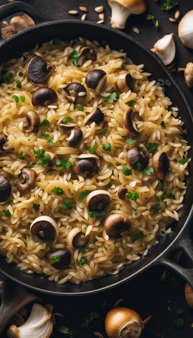 Delicious Mushroom Orzo Pilaf Recipe: Quick & Healthy!
