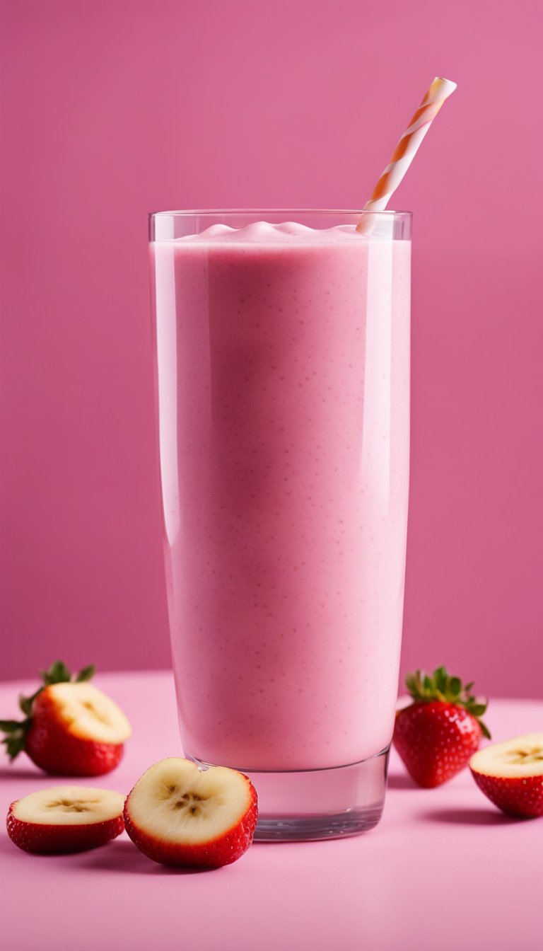 High-Protein Strawberry Banana Greek Yogurt Smoothie Recipe