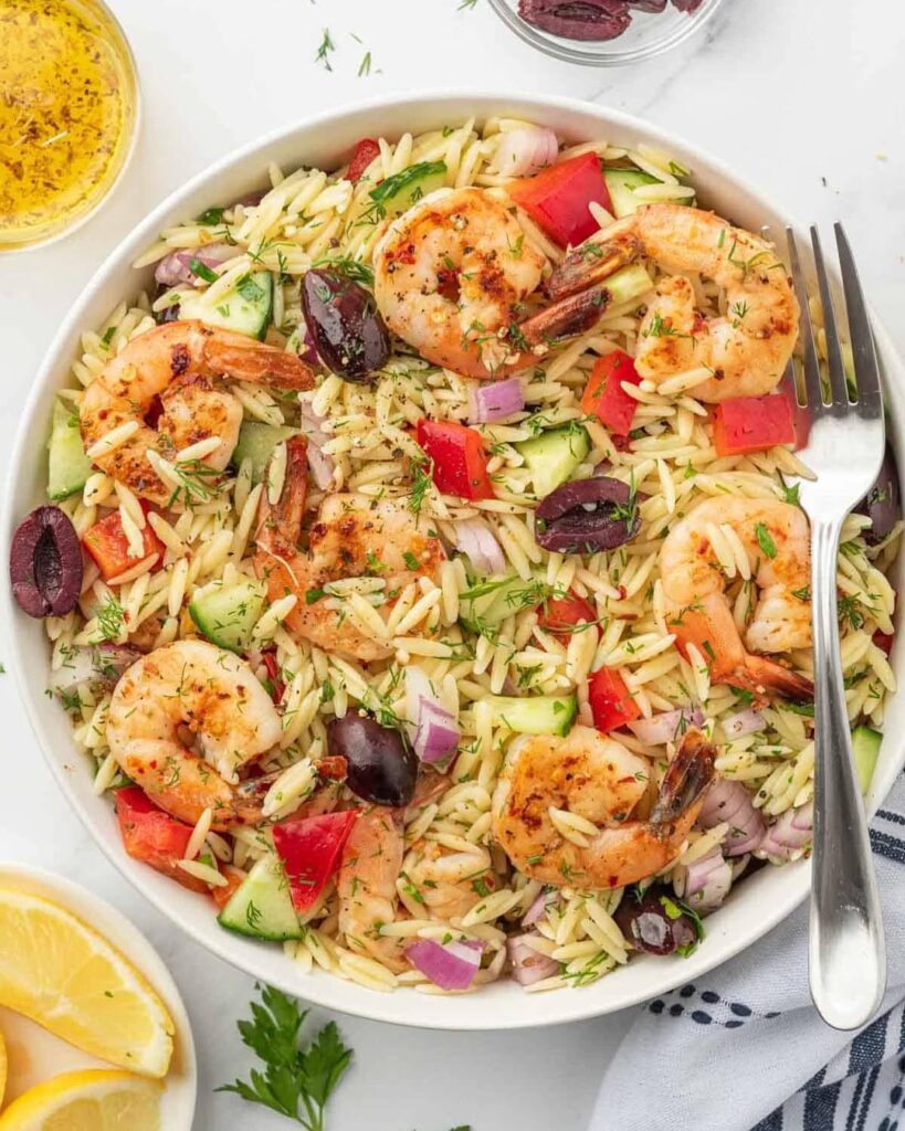Shrimp Orzo Salad – Easy, Healthy & Delicious!