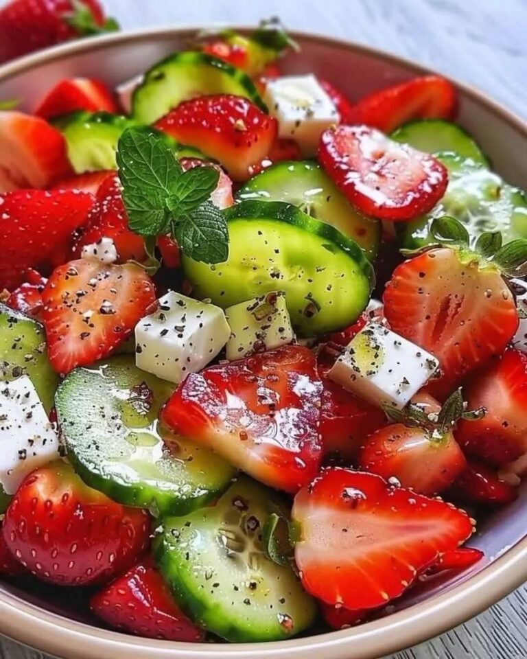 Refreshing Cucumber Strawberry Salad Recipe for Summer – Sweet, Crisp & Light