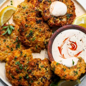 Crispy Shrimp Cakes with Tangy Cilantro Lime Sauce