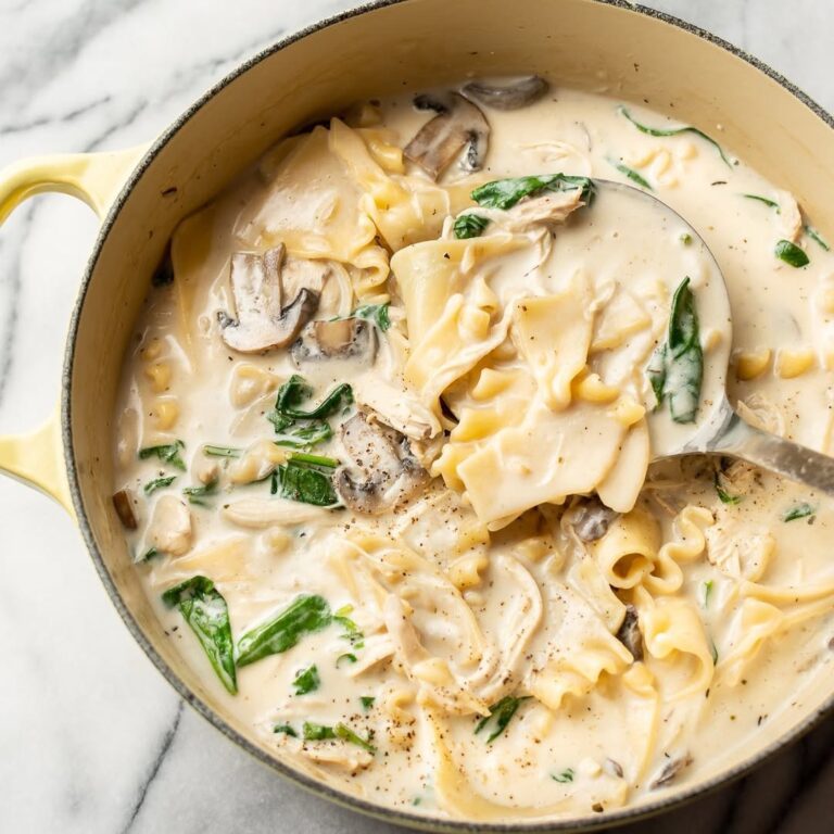 Delicious White Chicken Lasagna Soup Ready in 30 Minutes!