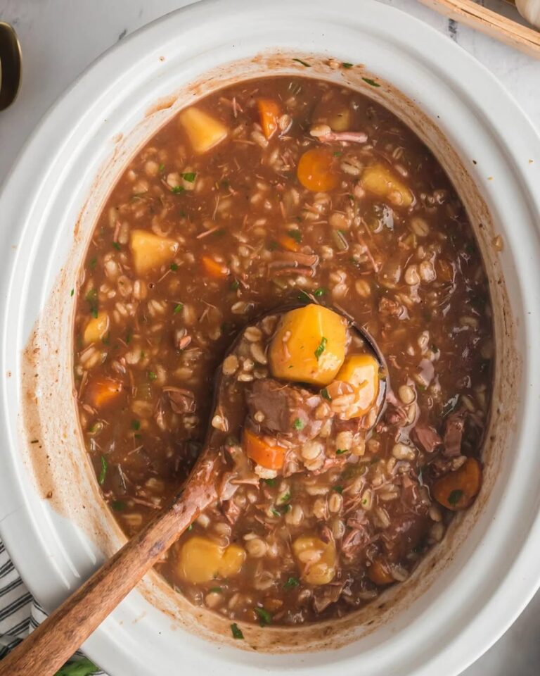 Delicious Crockpot Beef Barley Soup Recipe for Cozy Nights
