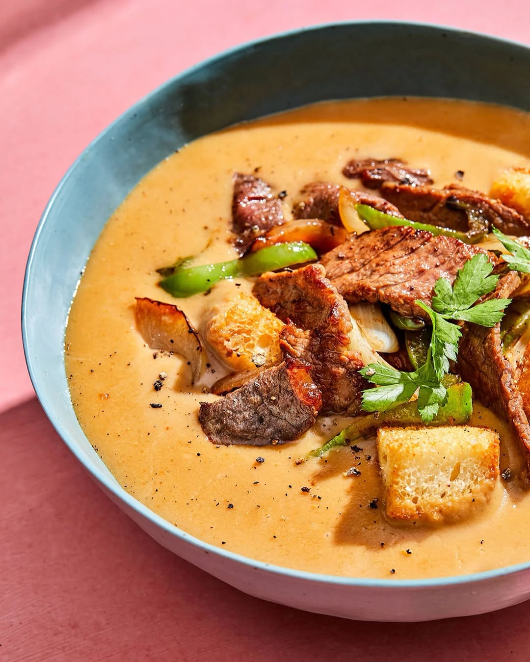 Philly Cheese Steak Soup – A Comforting Twist on a Classic Favorite