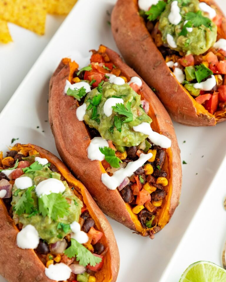 Loaded Black Bean Stuffed Sweet Potatoes – A Healthy Dinner You’ll Crave!