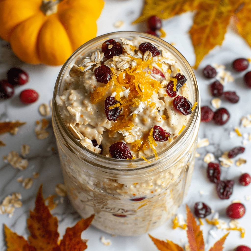Cranberry Orange Overnight Oats Recipe