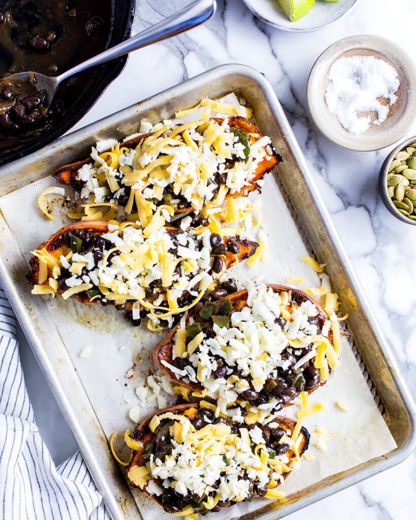 Black Bean Stuffed Sweet Potatoes