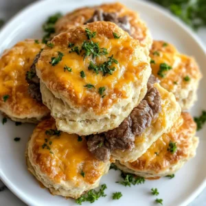 Cheesy Beef Biscuits: Quick & Easy Recipe