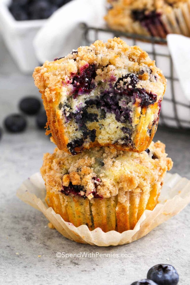 Delicious Blueberry Streusel Muffins Recipe