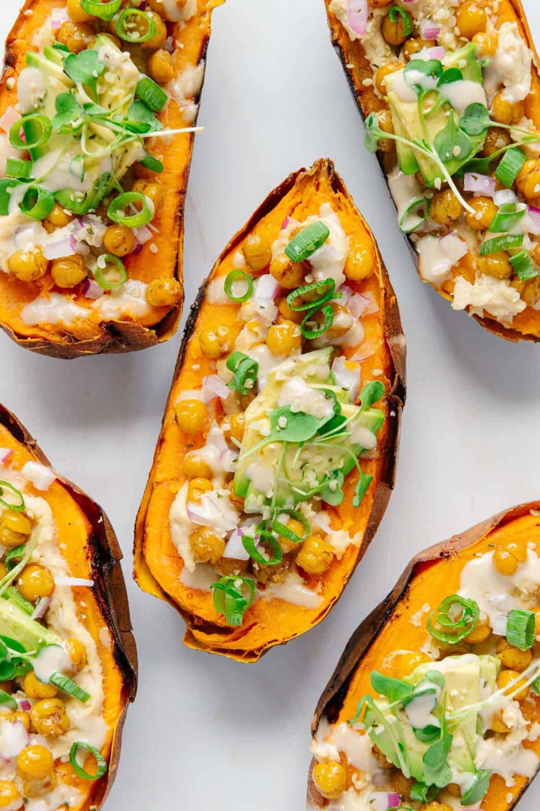 Delicious Vegan Stuffed Sweet Potatoes