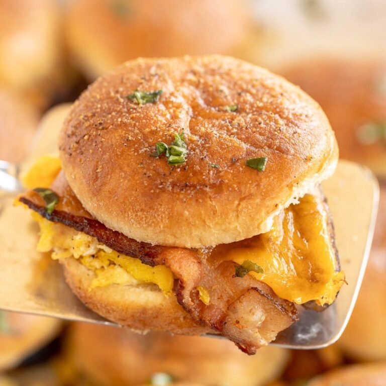 Bacon Egg and Cheese Breakfast Sliders Recipe