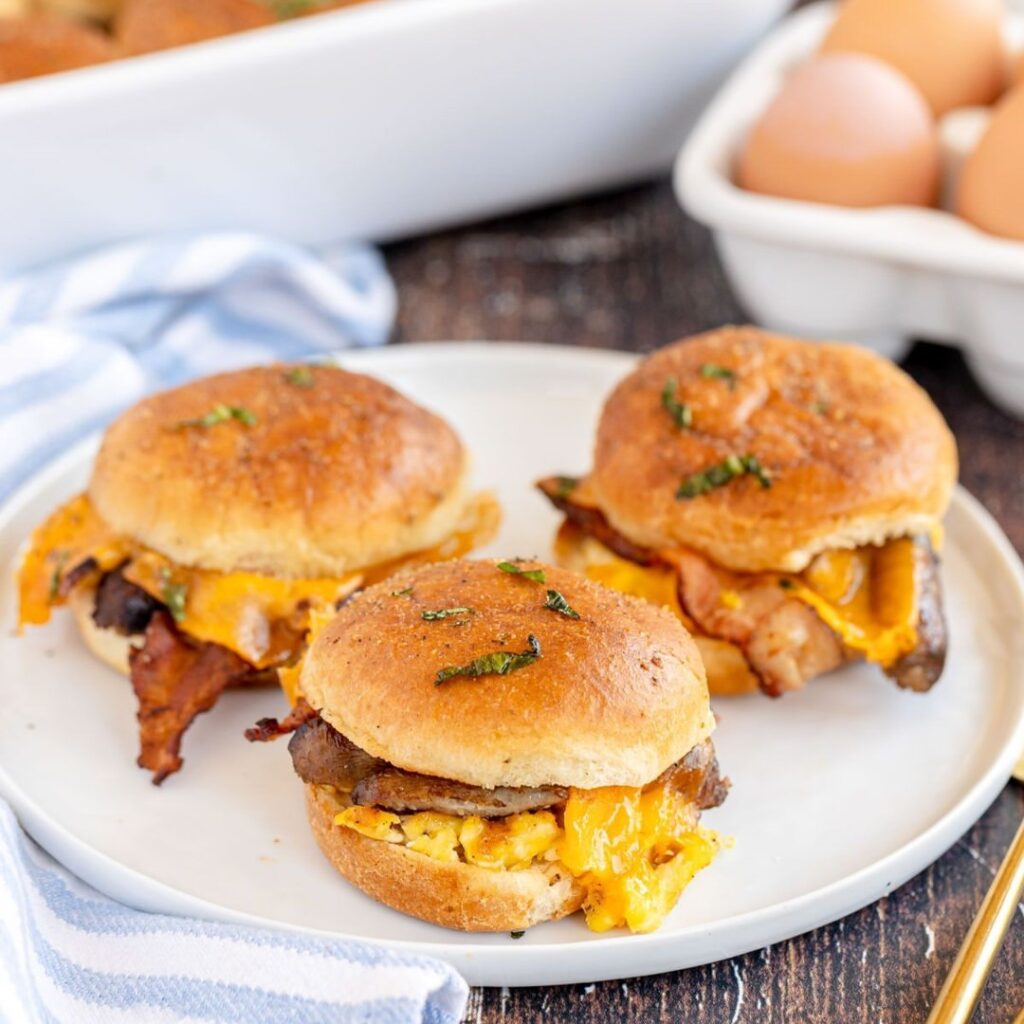 Bacon Egg and Cheese Breakfast Sliders Recipe