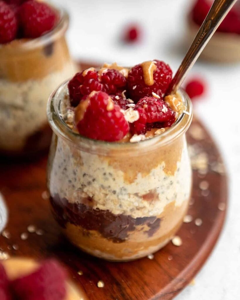 Peanut Butter & Jelly Overnight Oats Recipe