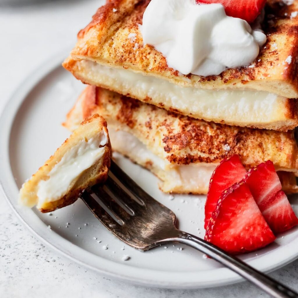 Delicious Cream Cheese Stuffed French Toast Recipe – Sweet Breakfast Perfection!