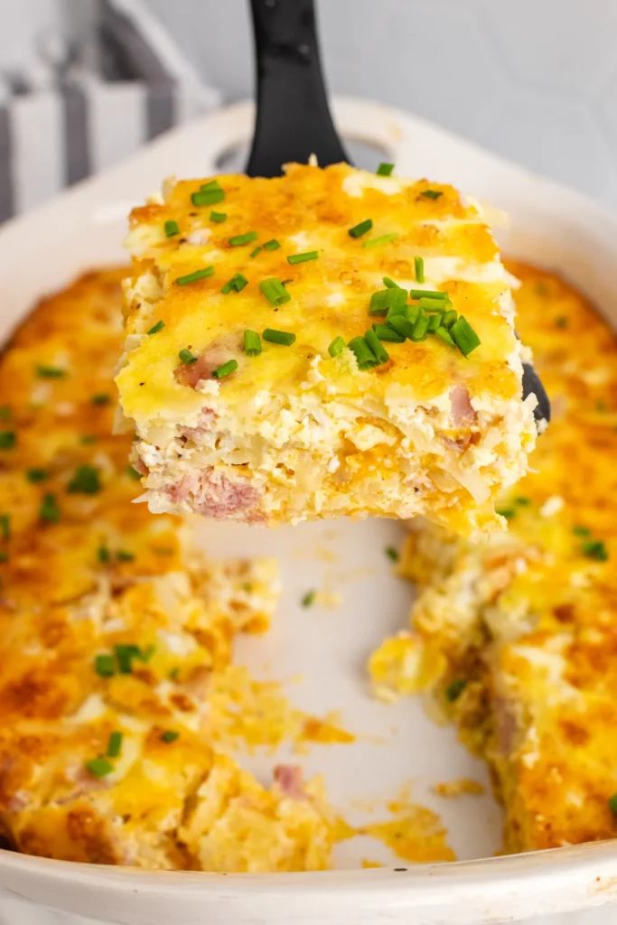 Ham and Cheese Hash Brown Casserole Recipe