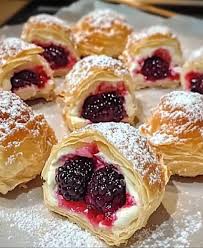 Irresistible Pastry Balls Filled with Cream and Berries Recipe