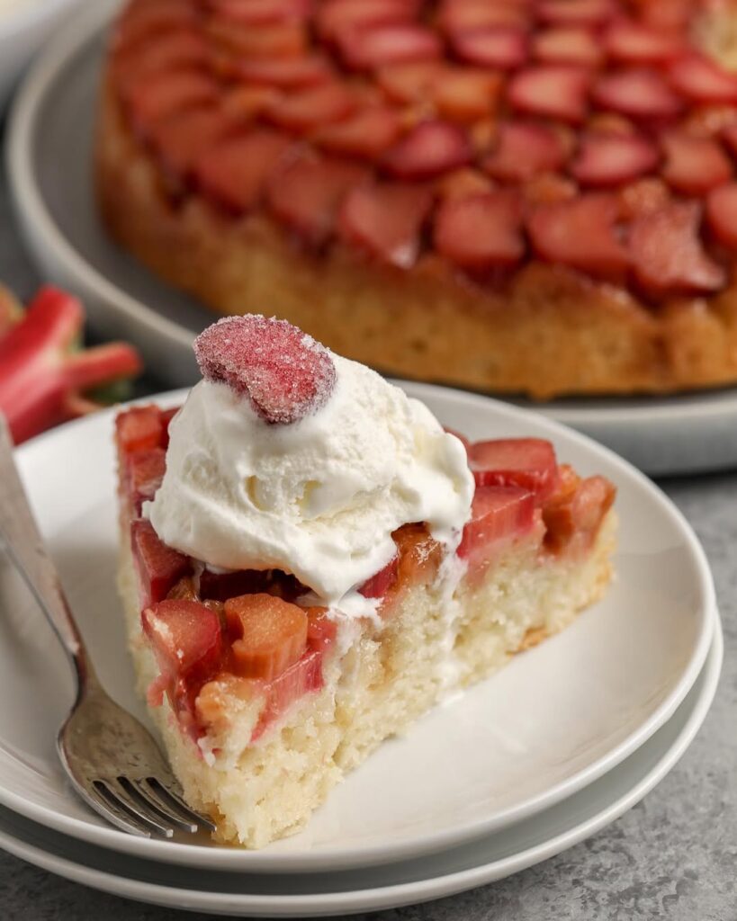 Rhubarb Upside-Down Cake