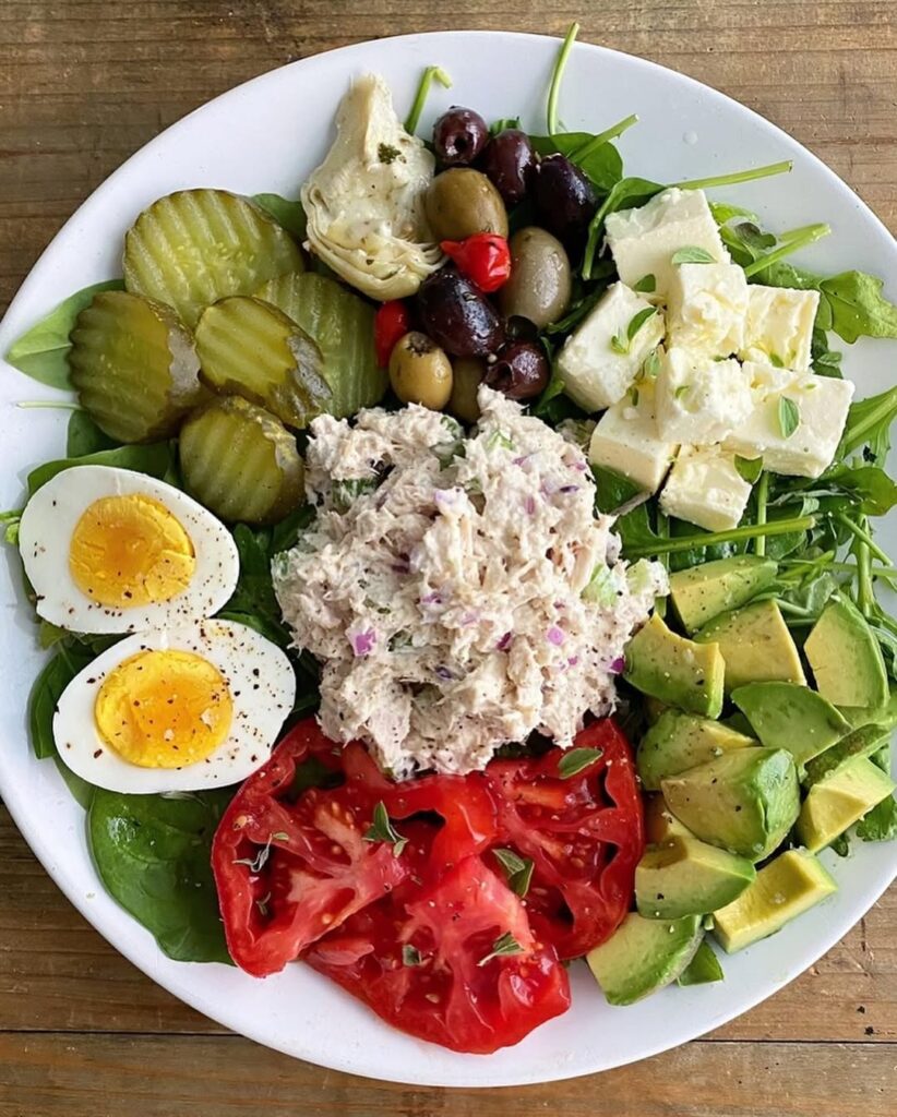 Tuna Salad with Olive Oil & Veggies