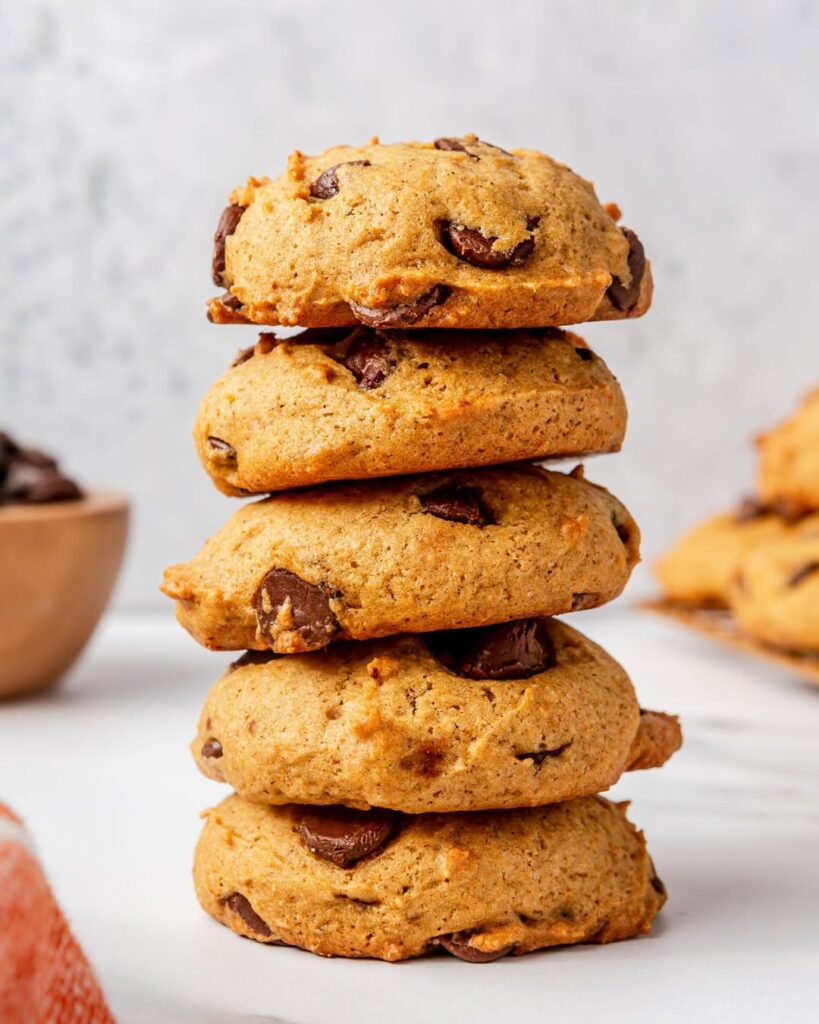 CHEWY Pumpkin Chocolate Chip Cookies