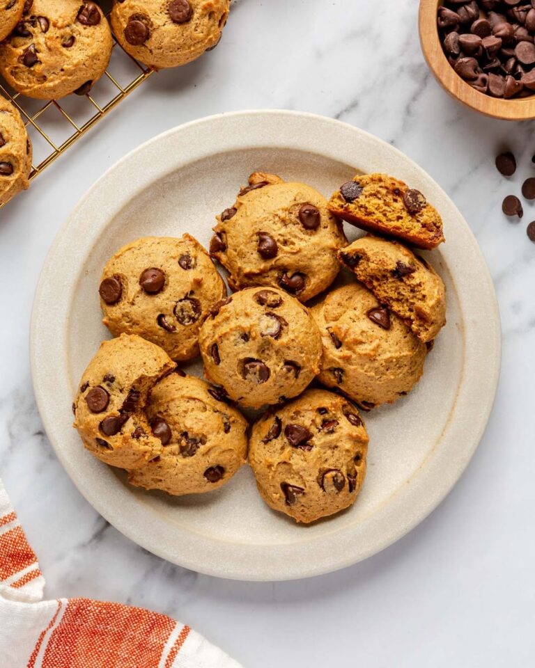 CHEWY Pumpkin Chocolate Chip Cookies