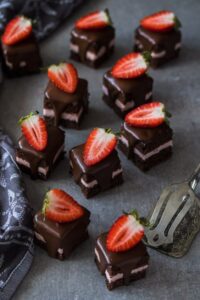 Strawberry Chocolate Petit Fours