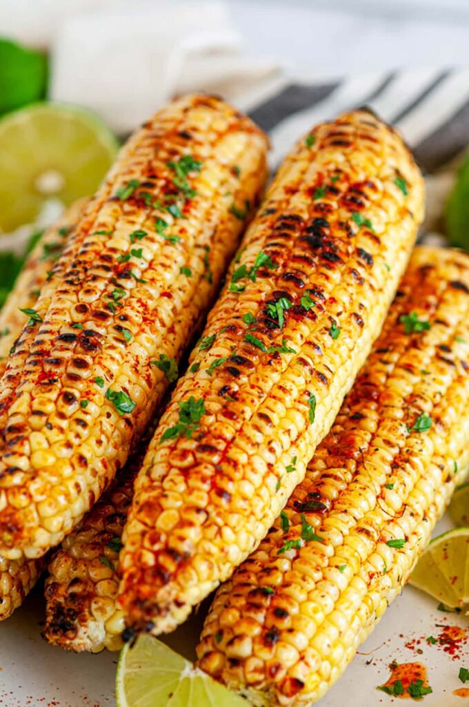 BBQ Corn on the Cob with Chili Lime Butter
