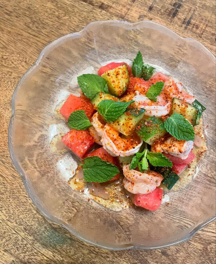 Grilled Watermelon with Chili and Lime